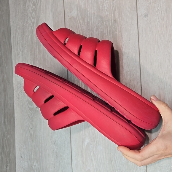 Ugg Mens Platform Sport Samba red Outdoor Open Toe Sandals shoes sz 11 - Picture 6 of 10